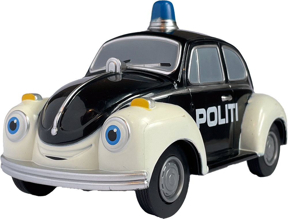 Pelle Politibil - Lekebil 15 cm